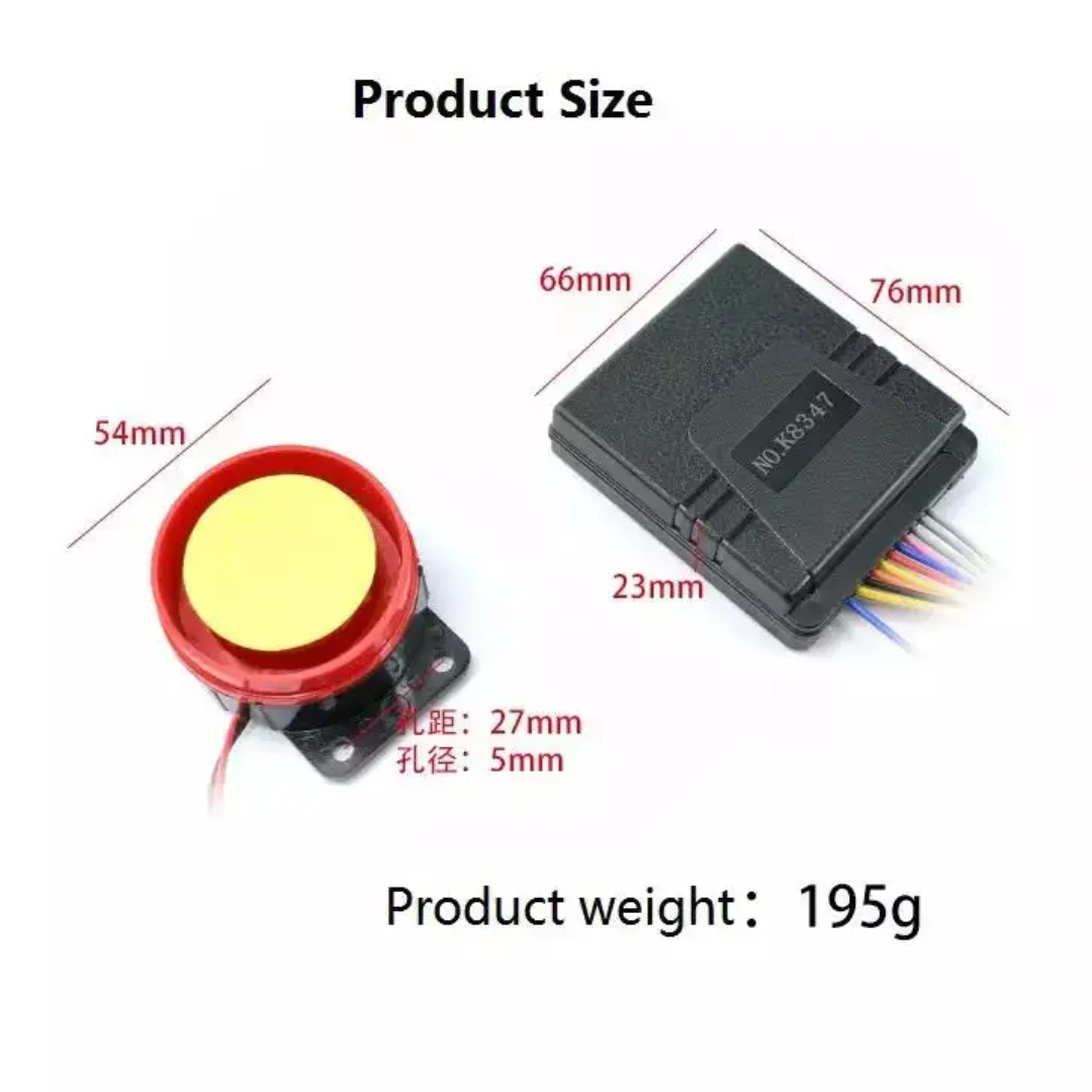 خرید وقیمت دزدگیر موتورسیکلت مدل استارتی با ریموت کنترل از راه دور TESLA