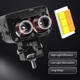 خرید و قیمت پرژکتور آفرودی مدل دو لنز چهار حالته GP_05 تلسکوپی و فلاشردار