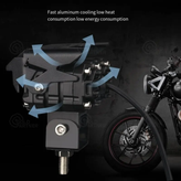 قیمت و خرید پرژکتور آفرودی مدل دو لنز چهار حالته GP_05 تلسکوپی و فلاشردار