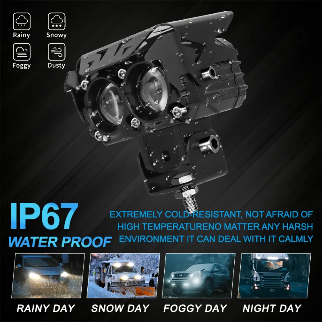 خرید و قیمت پرژکتور آفرودی مدل دو لنز چهار حالته GP_05 تلسکوپی (فلاشردار)