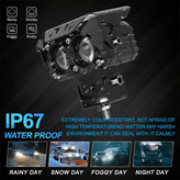 خرید و قیمت پرژکتور آفرودی مدل دو لنز چهار حالته GP_05 تلسکوپی (فلاشردار)