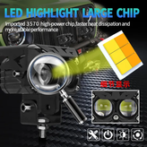 قیمت پرژکتور آفرودی مدل ۲ لنز۴ حالته GP_05 تلسکوپی و فلاشردار