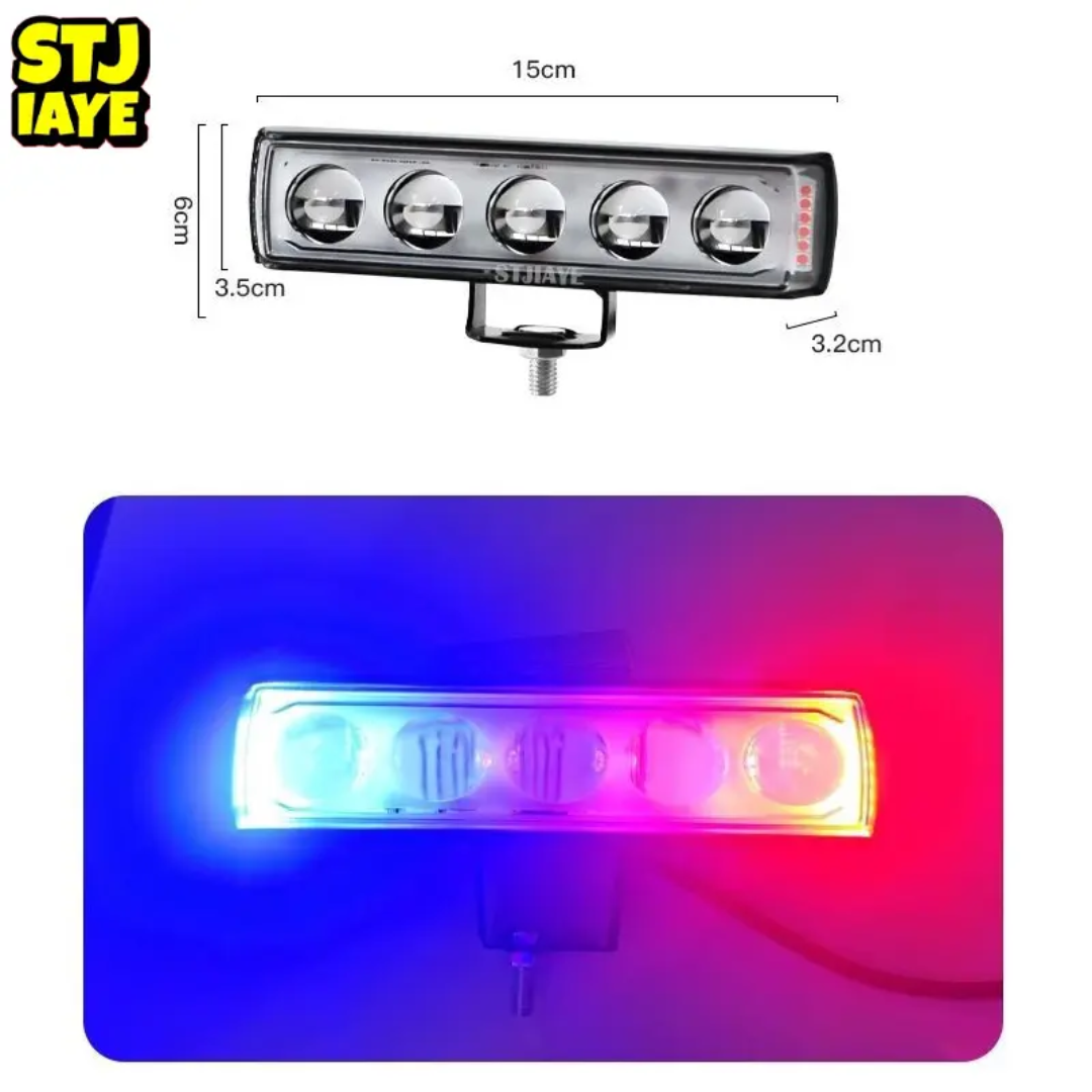 خرید و قیمت پرژکتور مدل ۵ لنز شش حالته فدرالی تلسکوپی (فلاشردار)