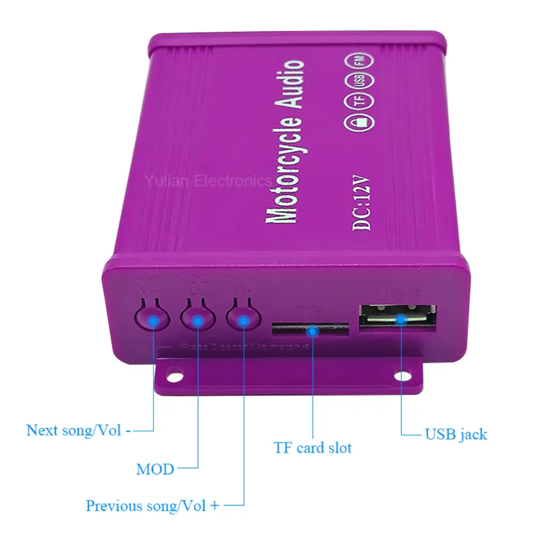 قیمت سیستم صوتی ریموت کنترل دار موتور سیکلت