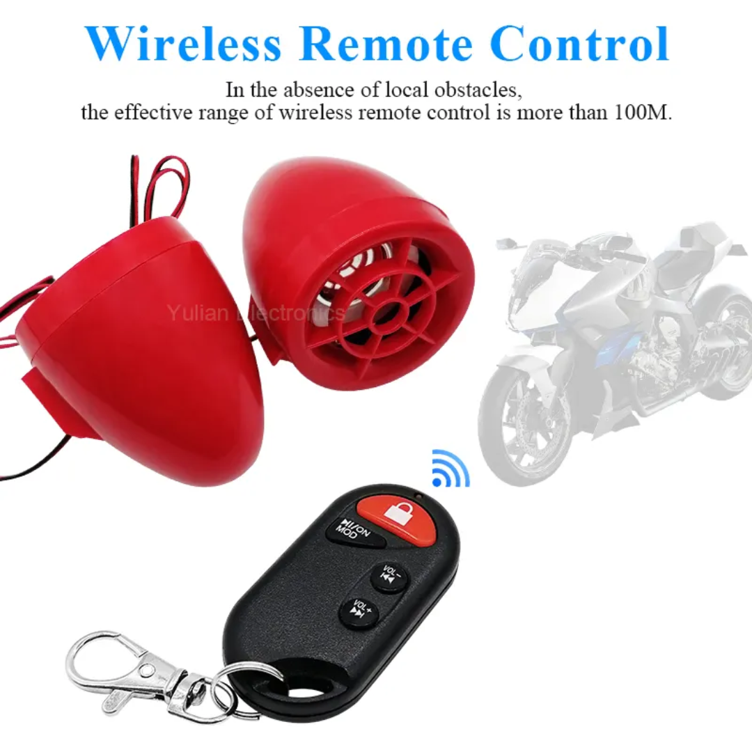 خرید و قیمت سیستم صوتی ریموت کنترل دار موتور سیکلت