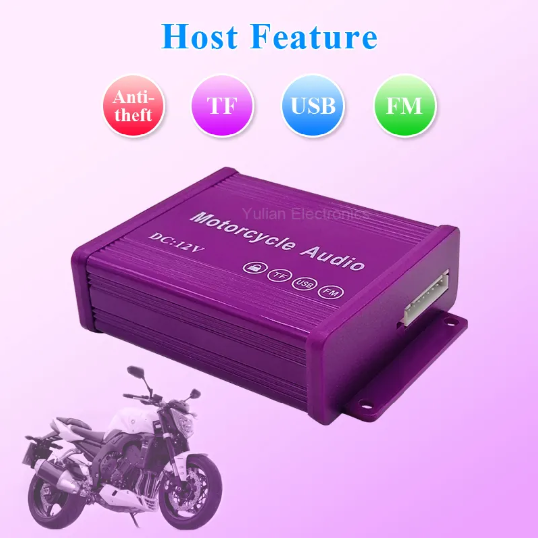 قیمت و خرید سیستم صوتی ریموت کنترل دار موتور سیکلت