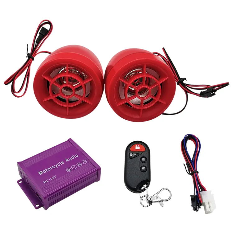 خرید سیستم صوتی ریموت کنترل دار موتور سیکلت