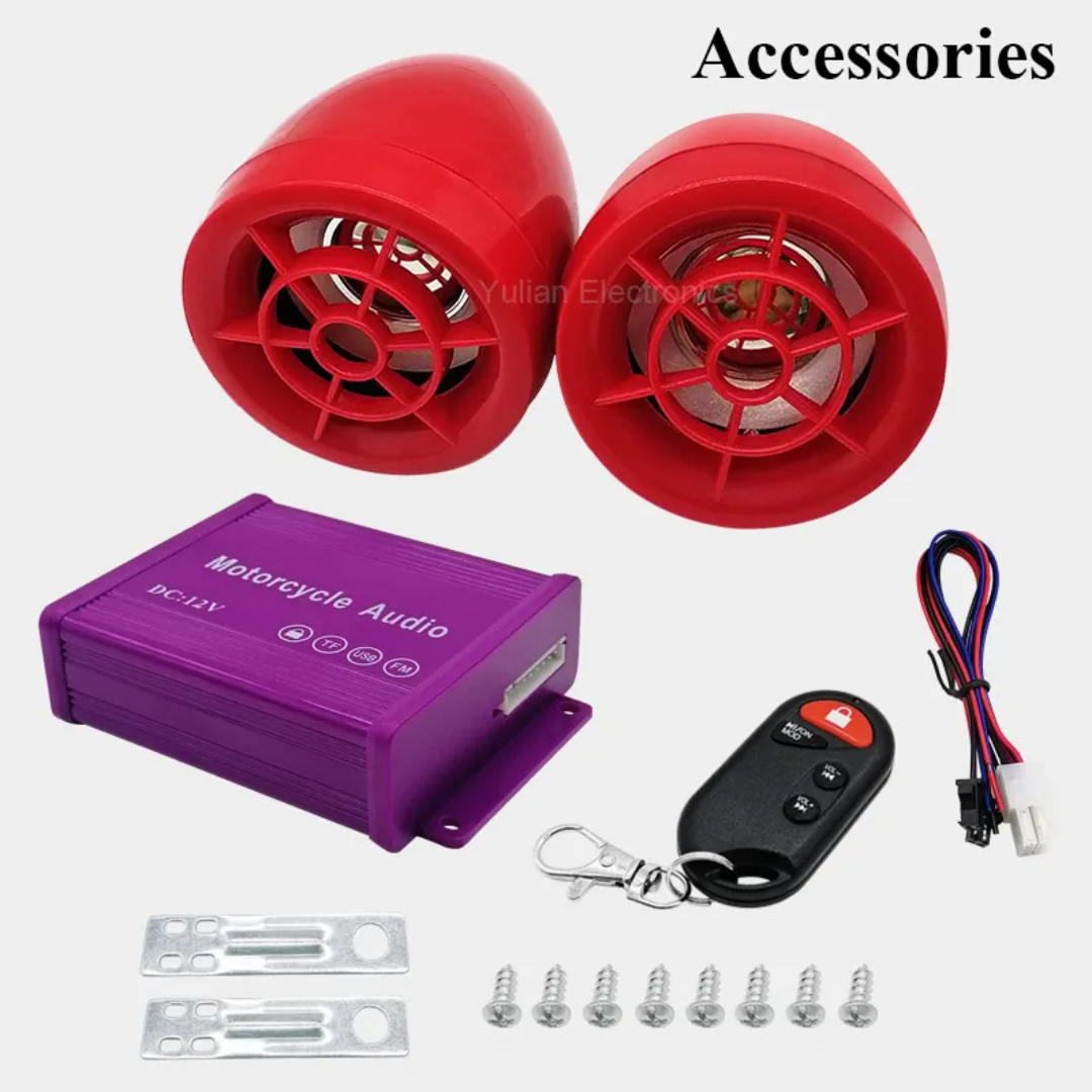 سیستم صوتی موتورسیکلت مدل ریموت کنترل دار