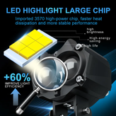 قیمت پرژکتور آفرودی مدل ۲ لنز ۵ حالته دیلایت دار (فلاشردار)