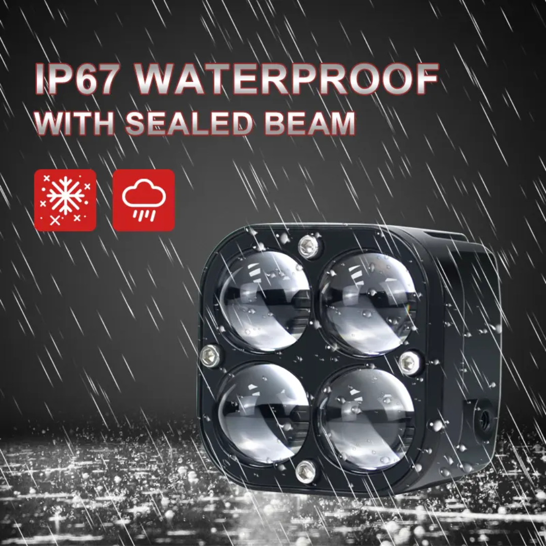 قیمت و خریدپرژکتور آفرودی مدل چهار لنز۵ حالته نئون دار وفلاشردار(JS_F4 PRO)