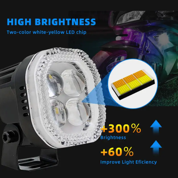 قیمت و خرید پرژکتور مدل چهار لنز ۶ حالته نئون دار و فلزی