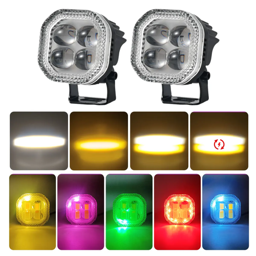 خرید پرژکتور مدل چهار لنز ۶ حالته نئون دار و فلزی