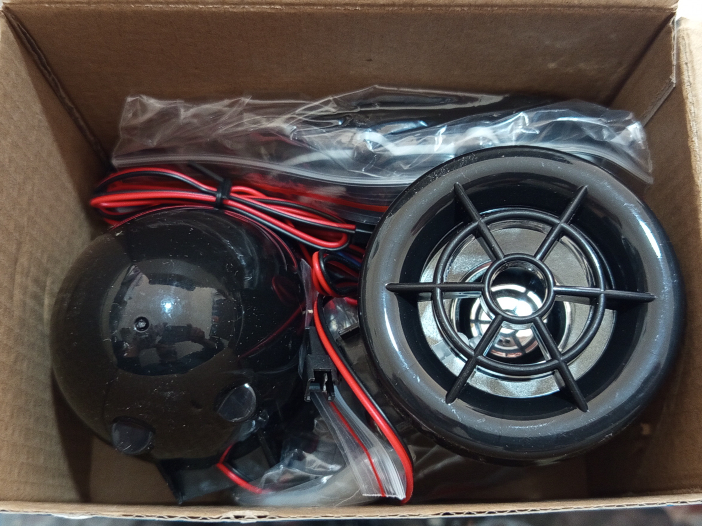 سیستم صوتی موتورسیکلت اسپیکر مشکی