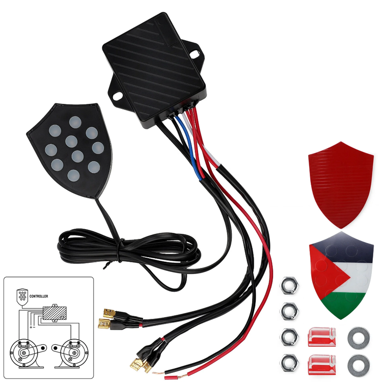 خرید کنترل تغییر صدای بوق مدل 10 کاناله ماشین و موتورسیکلت