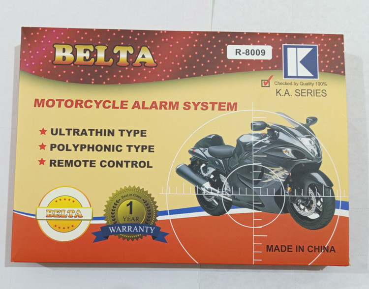 دزدگیر موتورسیکلت مدل استارتی با ریموت کنترل از راه دور R8009