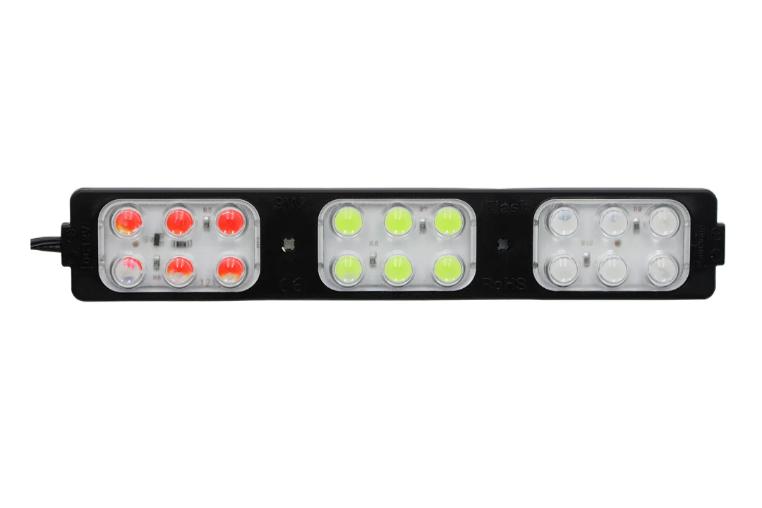 خریدفلاشر مدل فدرالی سه رنگ چشمک زن مناسب ماشین و موتورسیکلت