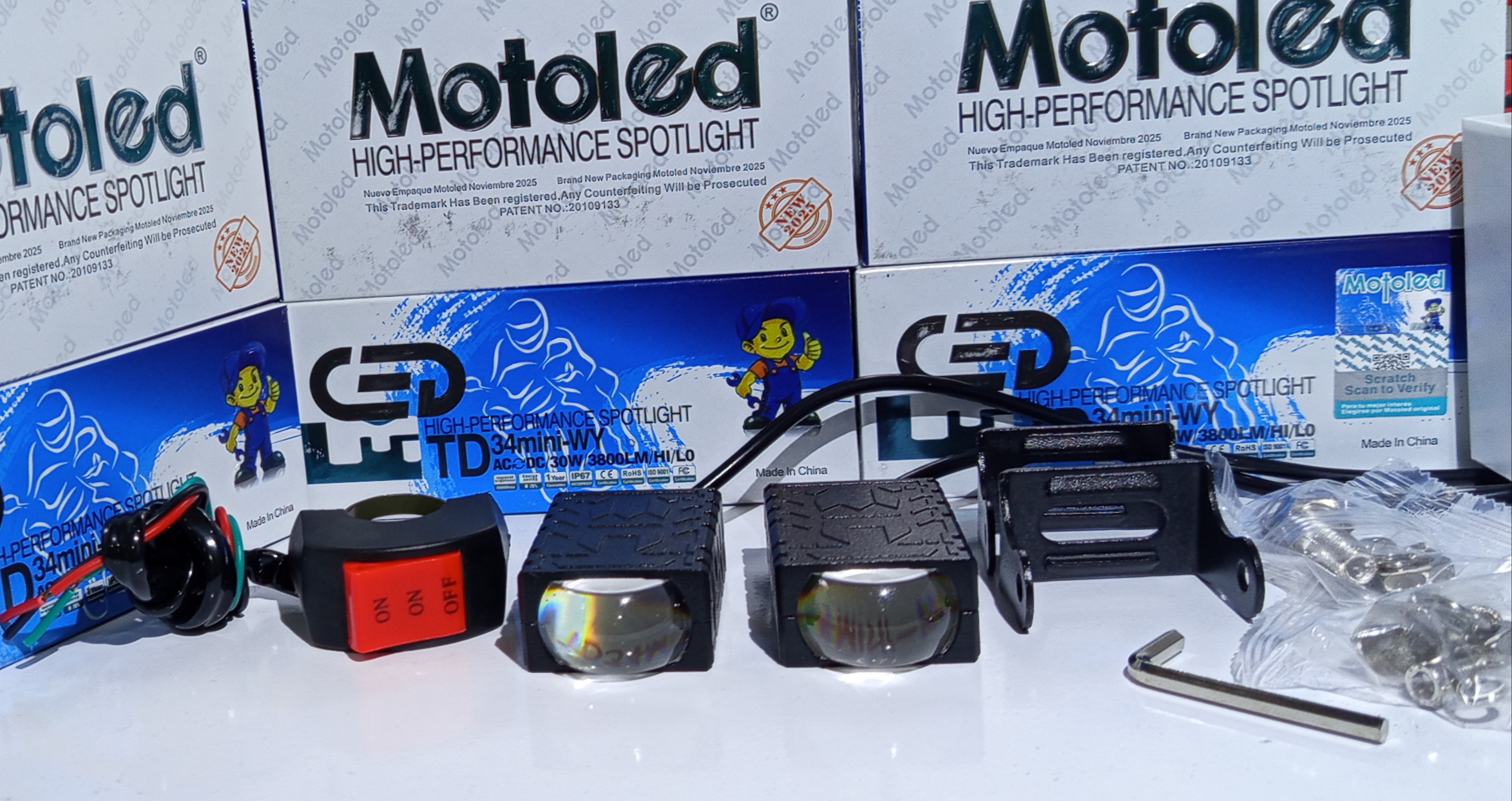 خرید و قیمت پرژکتور تک لنز مدل ۲ حالته 34mini_WY اورجینال (۲عددی)