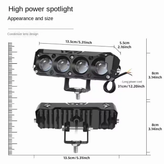 قیمت پرژکتور مدل آفرودی 4 لنز 4 حالته تلسکوپی فلزی