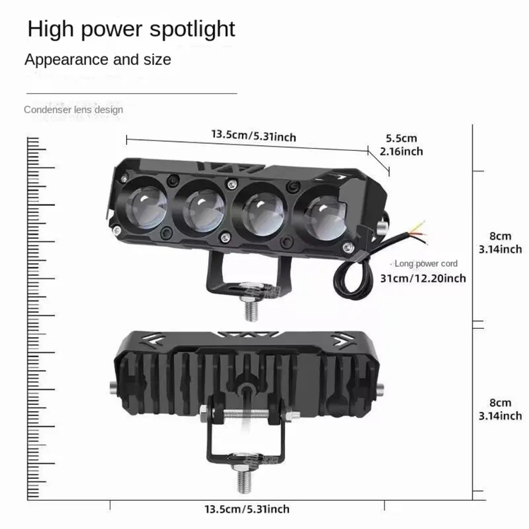 قیمت پرژکتور مدل آفرودی 4 لنز 4 حالته تلسکوپی فلزی