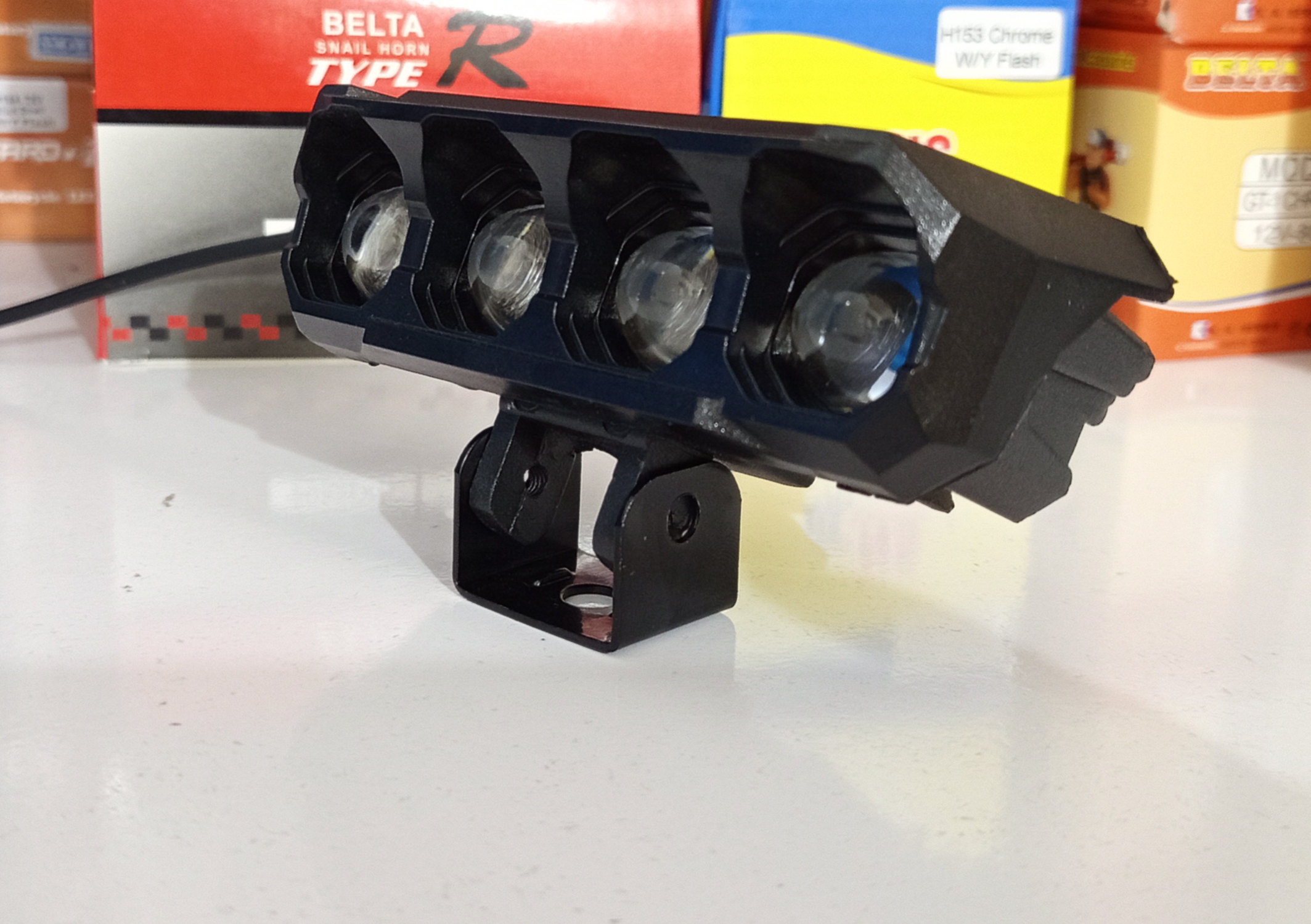 قیمت پرژکتور آفرودی 4 لنز مدل (ZL_04) 5 حالته دیلایت دار و فلاشردار