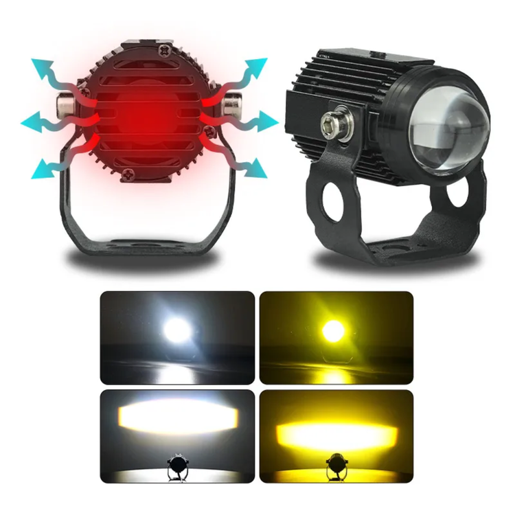 پرژکتور تک لنز مدل XGP_01 فن دار چهار حالته فلاشردار