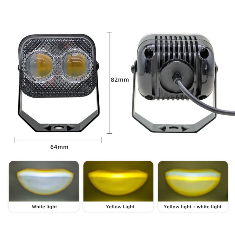 پرژکتور دو لنز مدل H_188 هشت حالته دیلایت دار (فلاشردار)