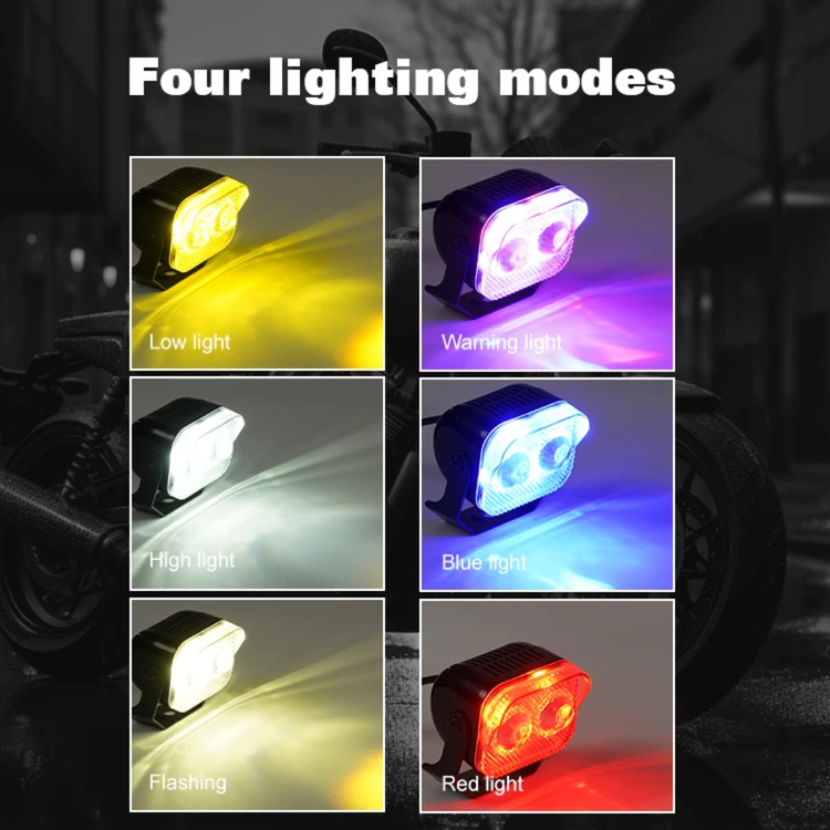 قیمت پرژکتور دو لنز مدل H_188 هشت حالته دیلایت دار (فلاشردار)