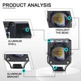 خریدوقیمت پرژکتور تک لنز مدل (RD_07) 5 حالته دیلایت دار و فلاشردار