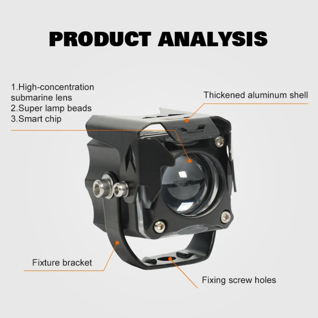 قیمت پرژکتور تک لنز مدل (RD_07) پنج حالته دیلایت دار فلاشردار