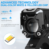 خریدو قیمت پرژکتور تک لنز مدل (RD_07) پنج حالته دیلایت دار و فلاشردار