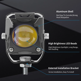 خریدوقیمت پرژکتور تک لنز مدل (RD_07) پنج حالته دیلایت دار و فلاشردار