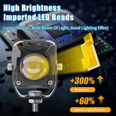 قیمت وخریدپرژکتور تک لنز مدل (RD_07) پنج حالته دیلایت دار و فلاشردار