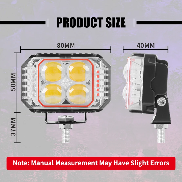 خریدوقیمت پرژکتور 4 لنز مدل BB2208 فدرالی 6 حالته فلاشردار (35W)