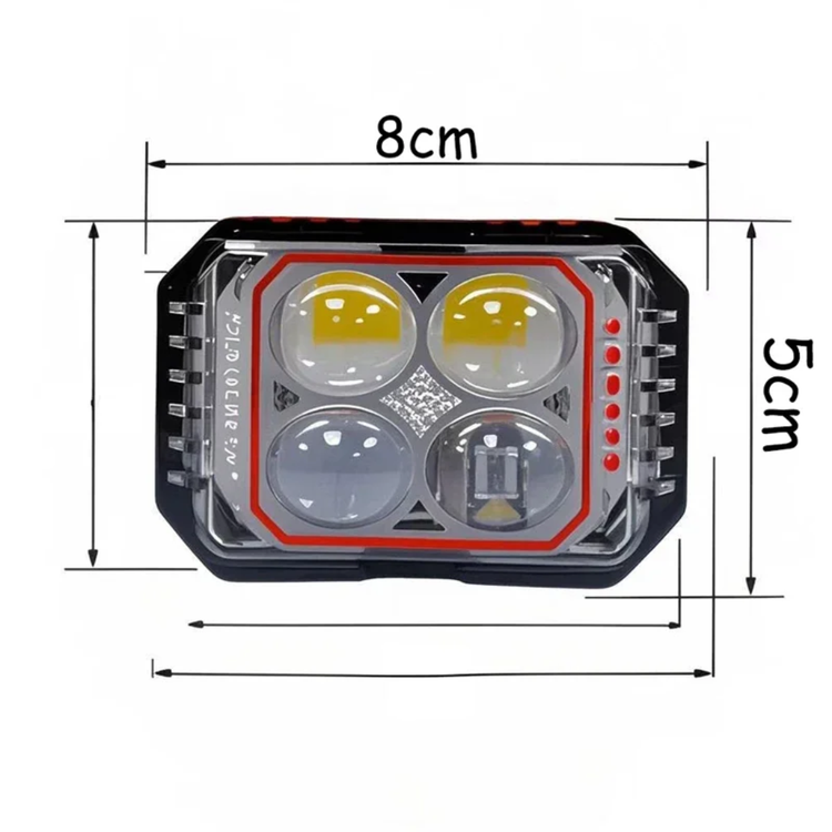 قیمت و خریدپرژکتور 4 لنز مدل BB2208 فدرالی 6 حالته فلاشردار (35W)