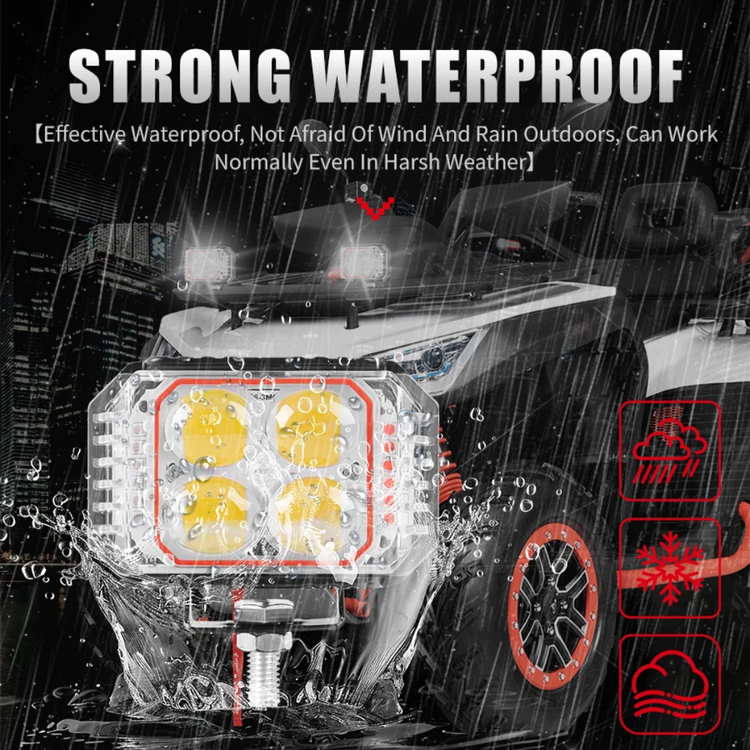 قیمت پرژکتور 4 لنز مدل BB2208 فدرالی شش حالته فلاشردار (35W)