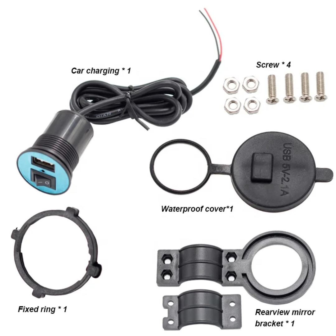 قیمت وخرید شارژر موبایل موتور سیکلت مدل Cell phone