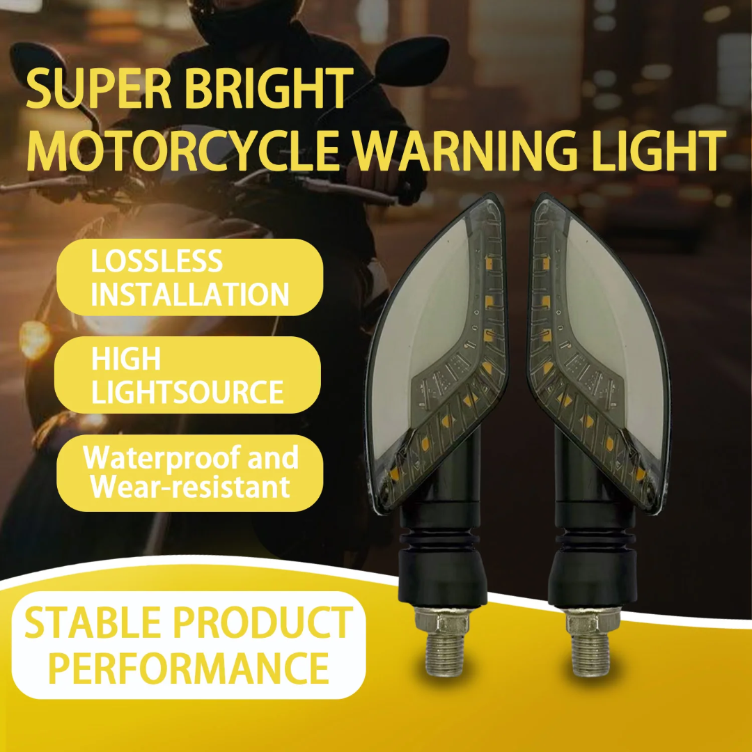 قیمت و خرید چراغ راهنمای موتور سیکلت مدلAT008 رانینگ دار و دیلایت دار