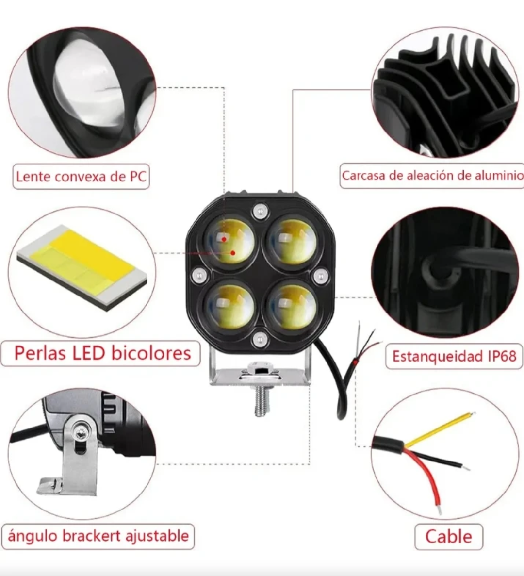 خریدپرژکتور ۴ لنز مدل Lasergun دو حالته (۸۰ وات) تلسکوپی(۲عددی)