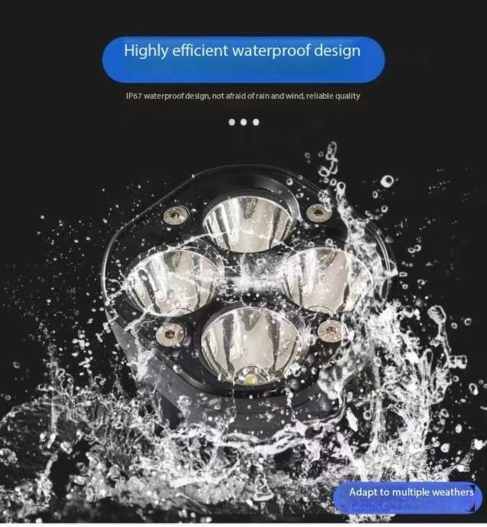 پرژکتور مدل ۴ لنز Lasergun_400 تک حالته سفید ۸۰ وات (۲عددی)