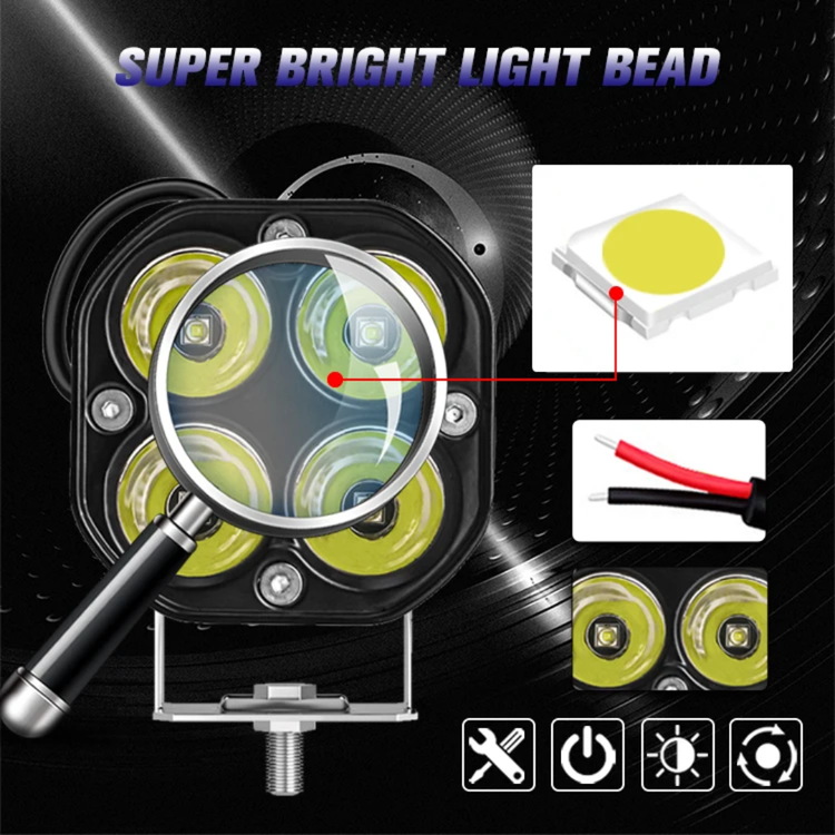 خریدپرژکتور مدل ۴ لنز Lasergun_400 تک حالته سفید ۸۰ وات (۲عددی)