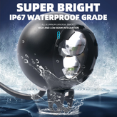 پرژکتور دو لنز مدل Alien Eye سه حالته نقطه زن تلسکوپی اورجینال (۲عددی)