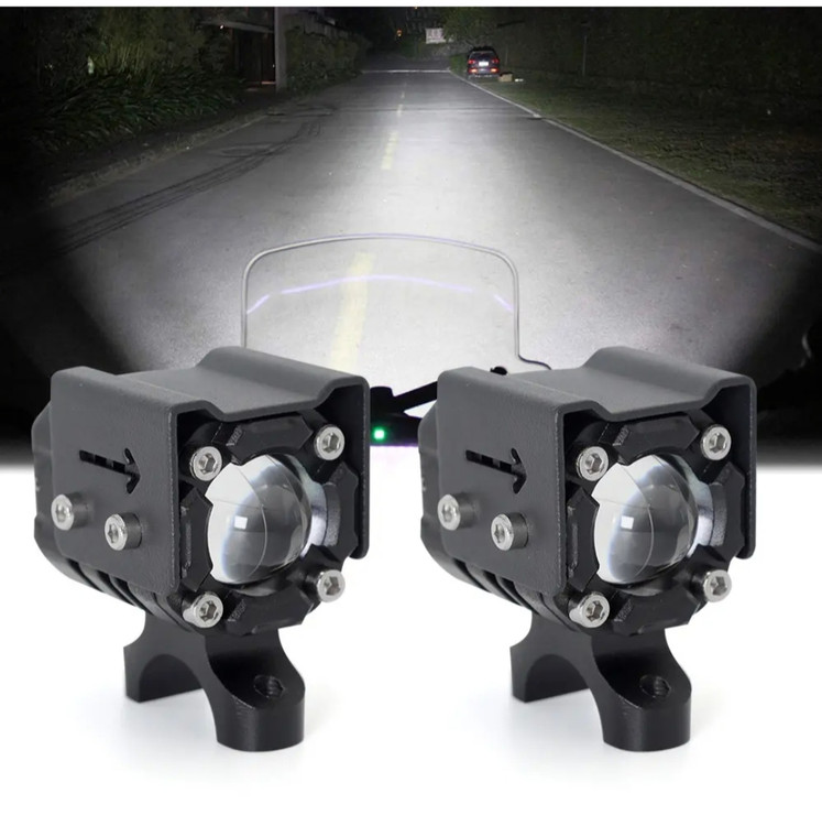 خریدوقیمت پرژکتور تک لنز مدل فن دار 3 حالته تلسکوپی اورجینال (۲عددی)