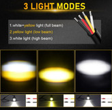 قیمت وخرید پرژکتور تک لنز مدل فن دار 3 حالته تلسکوپی اورجینال (۲عددی)