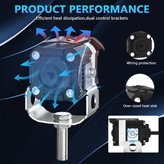 خرید و قیمت پرژکتور تک لنز مدل V 5 هشت حالته دیلایت دار و فلاشردار