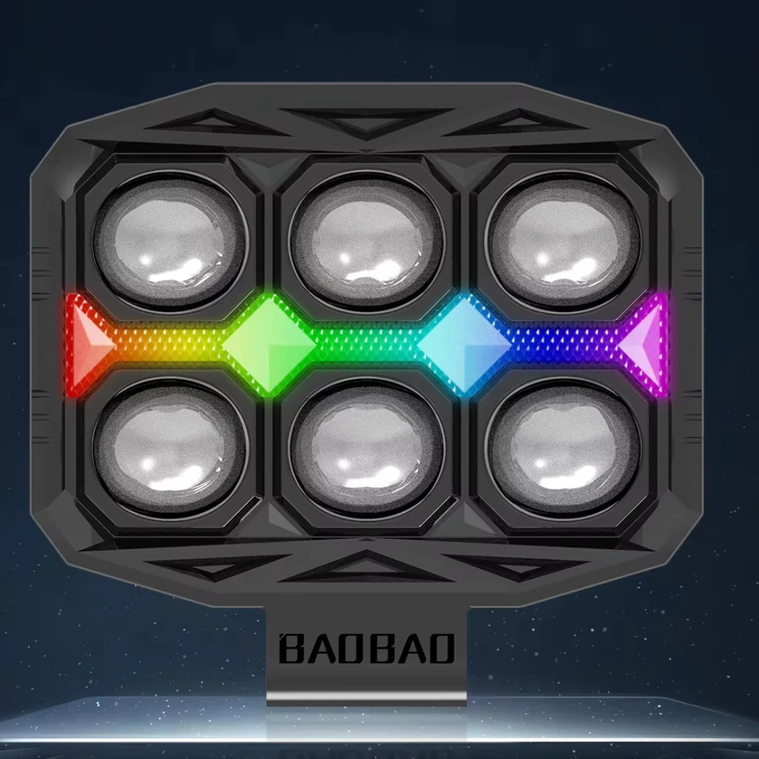 خرید و قیمت پرژکتور ۶ لنز مدل B1932 پنج حالته دیلایت دار و فلاشردار