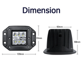 قیمت وخریدپرژکتور ۶ لنز تو سپری مدل ۴ اینچ تک حالته AUM اورجینال (۲عددی)