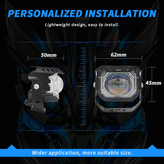 قیمت پرژکتور تک لنز مدل ۴ حالته ۴۵w دیلایت دار و فلاشردار(۲عددی)