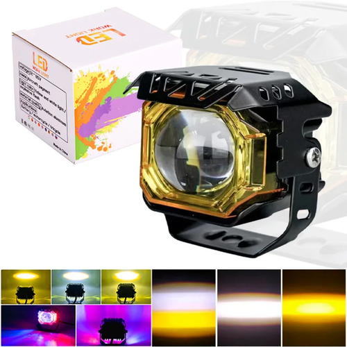 خرید پرژکتور تک لنز مدل ۴ حالته ۴۵w دیلایت دار و فلاشردار(۲عددی)