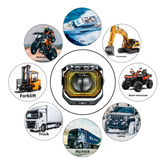 خرید وقیمت پرژکتور تک لنز مدل ۴ حالته ۴۵w دیلایت دار و فلاشردار(۲عددی)