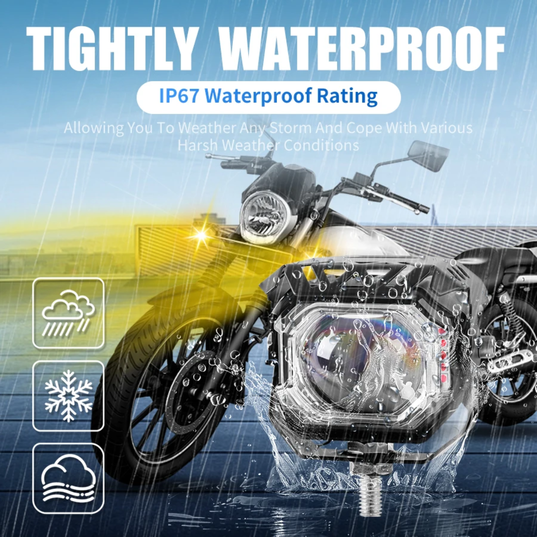 قیمت و خرید پرژکتور تک لنز مدل ۴ حالته ۴۵w دیلایت دار و فلاشردار(جفتی)